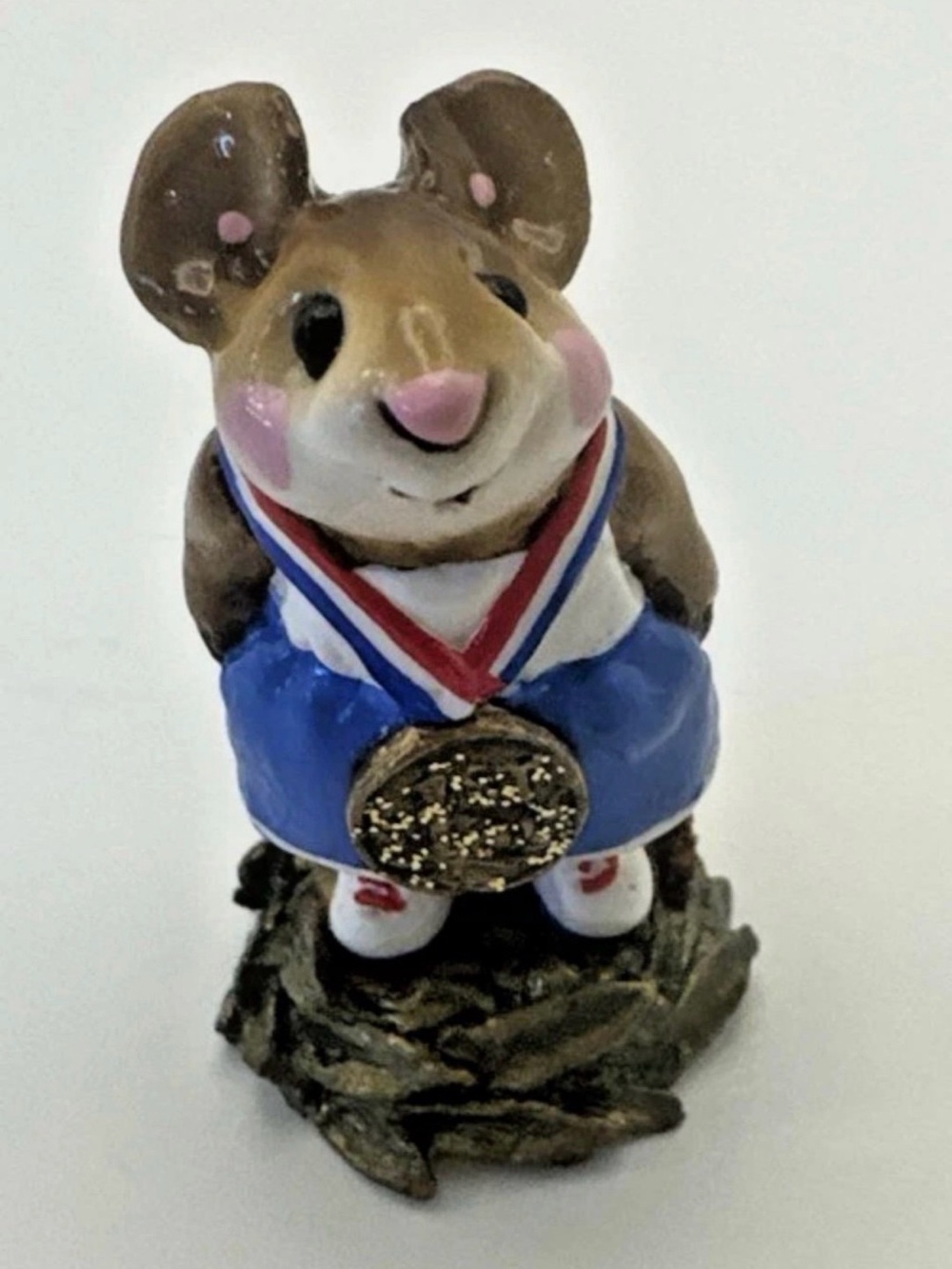 Wee Forest Folk "Victor!" MS-18 Annette Petersen 1996 WFF Blue Shorts Patriotic